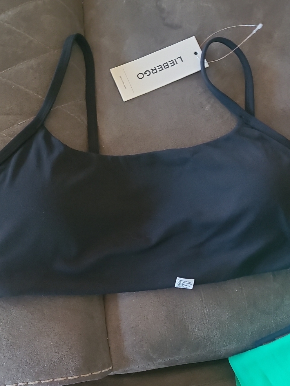 Lilybod Black Sports Bra — Lightweight Support
